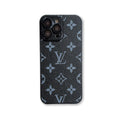 Leather Monogram Phone Case with Lens Protection