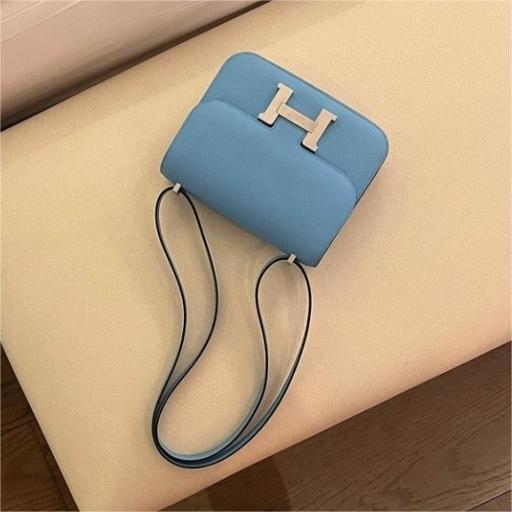 Hermes Micro Constance Bag - Blue