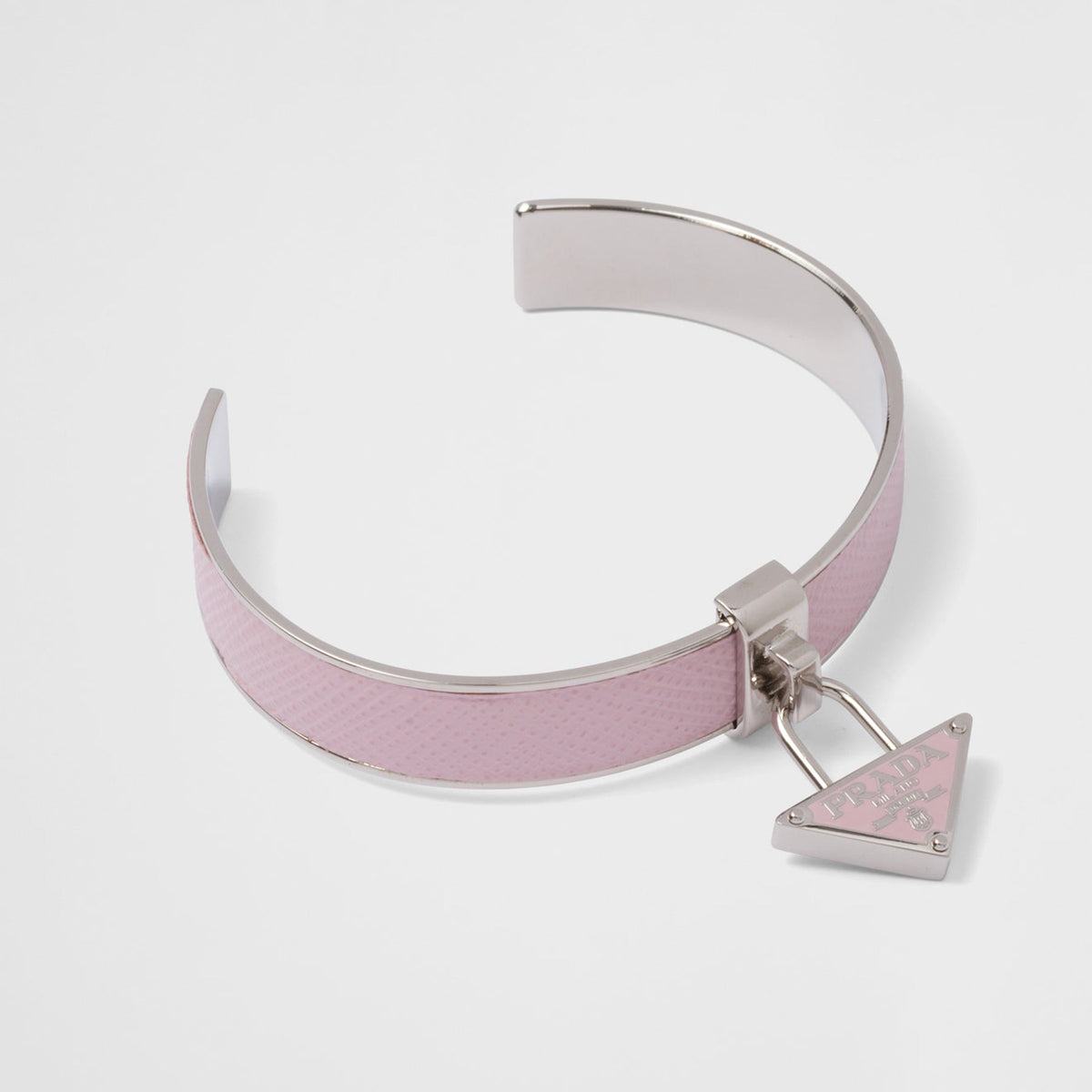Prada Triangle Charm Cuff Bracelet