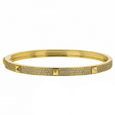 Hermes Collier De Chien Diamond Bracelet - 18K Gold