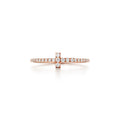 Tiffany Moissanite Wire Ring - 18K Gold