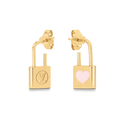 Louis Vuitton Cadenas Earrings - 18K Gold