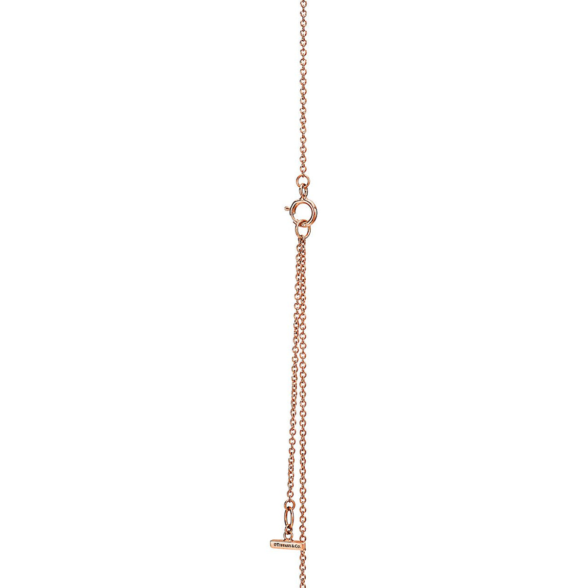 Tiffany Diamond & Turquoise Circle Pendant Necklace