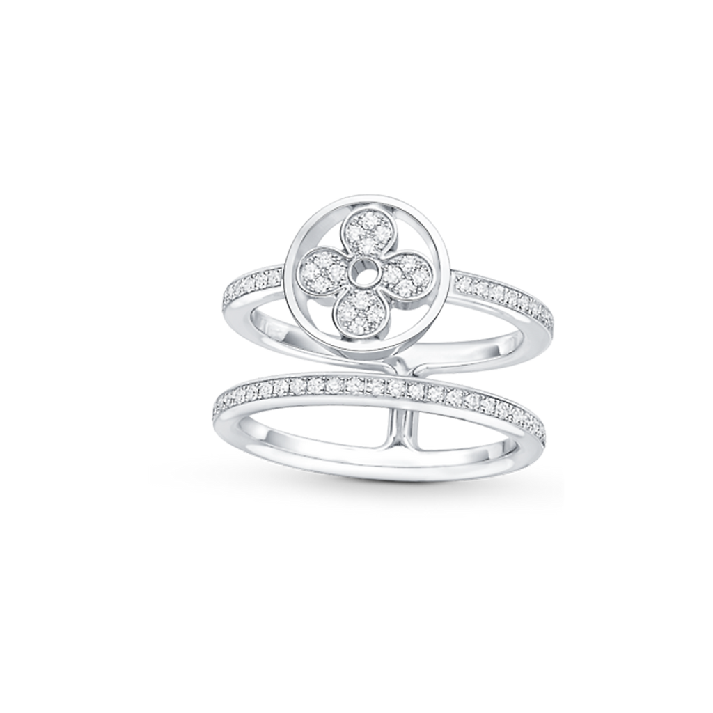 Louis Vuitton Idylle Blossom Two-Row Ring - 18K Gold