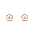 Lucky Spring Plum Blossom Earrings - 18K Gold