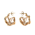 Louis Vuitton Garden Louise Hoop Earrings - 18K Yellow Gold