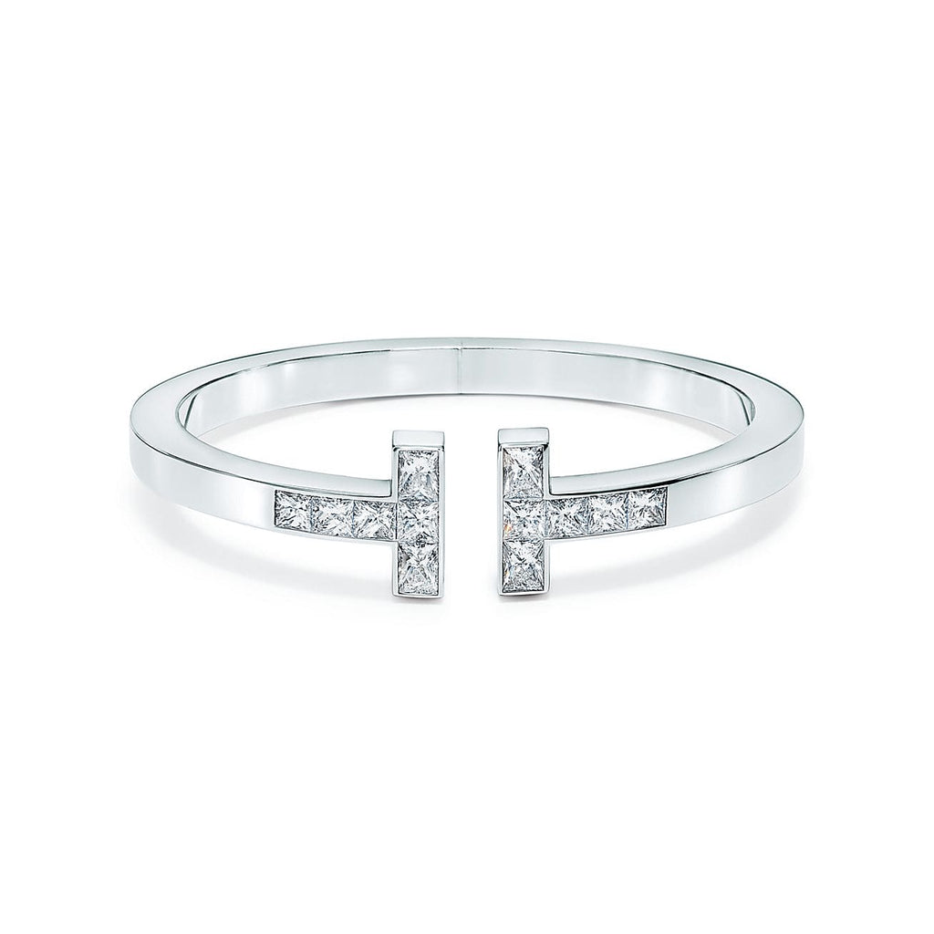 Tiffany Moissanite Square Bracelet - 18K Gold