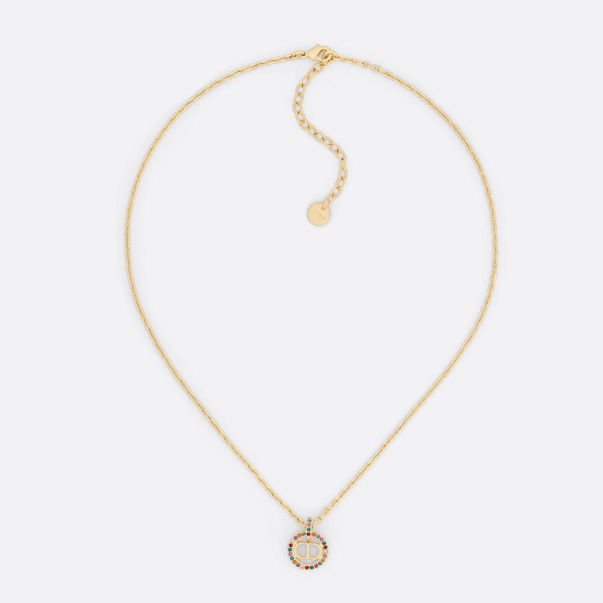 Dior Petit CD Multicolor Crystal Necklace