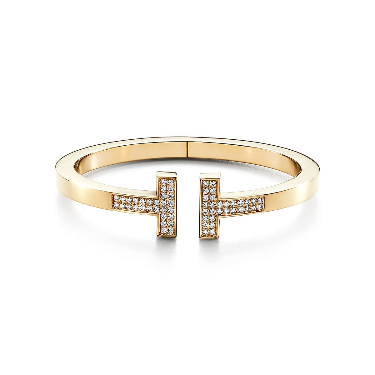 Tiffany Moissanite Square Bracelet - 18K Yellow Gold