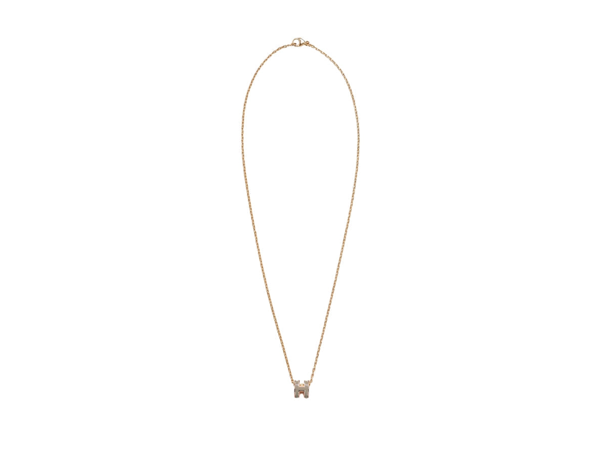 Hermes Mini Pop Grey Necklace