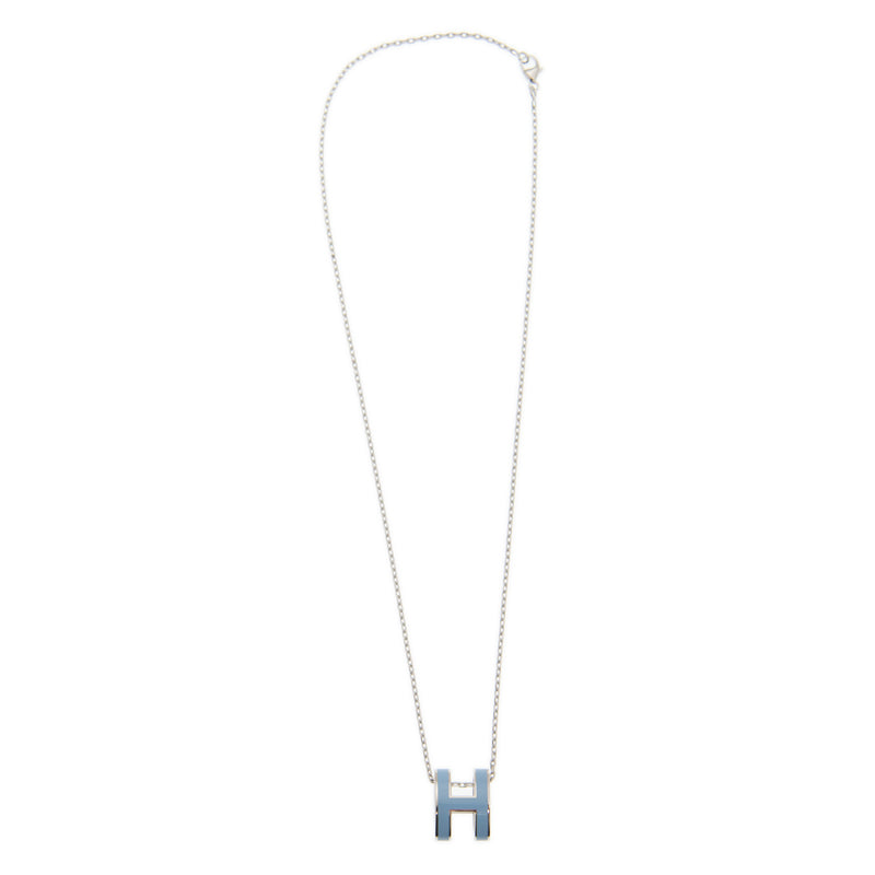 Hermes Mini Pop Blue Necklace