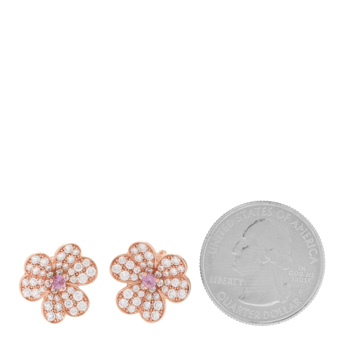 Frivole Pink Sapphire Earrings - 18K Gold