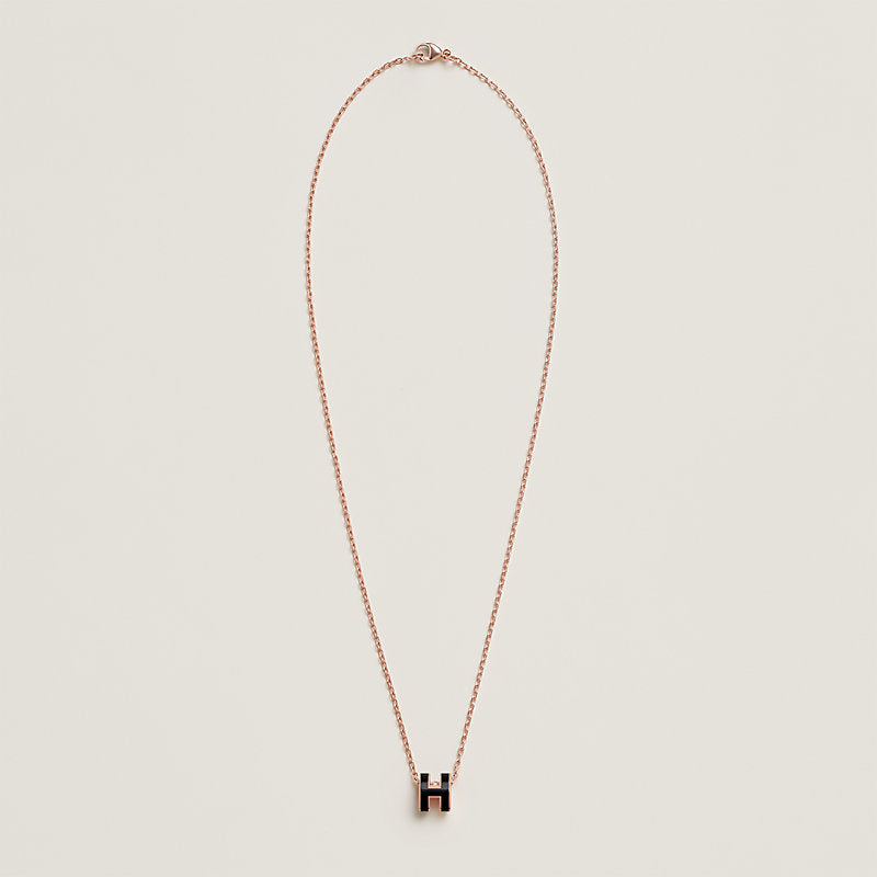 Hermes Mini Pop Black Necklace