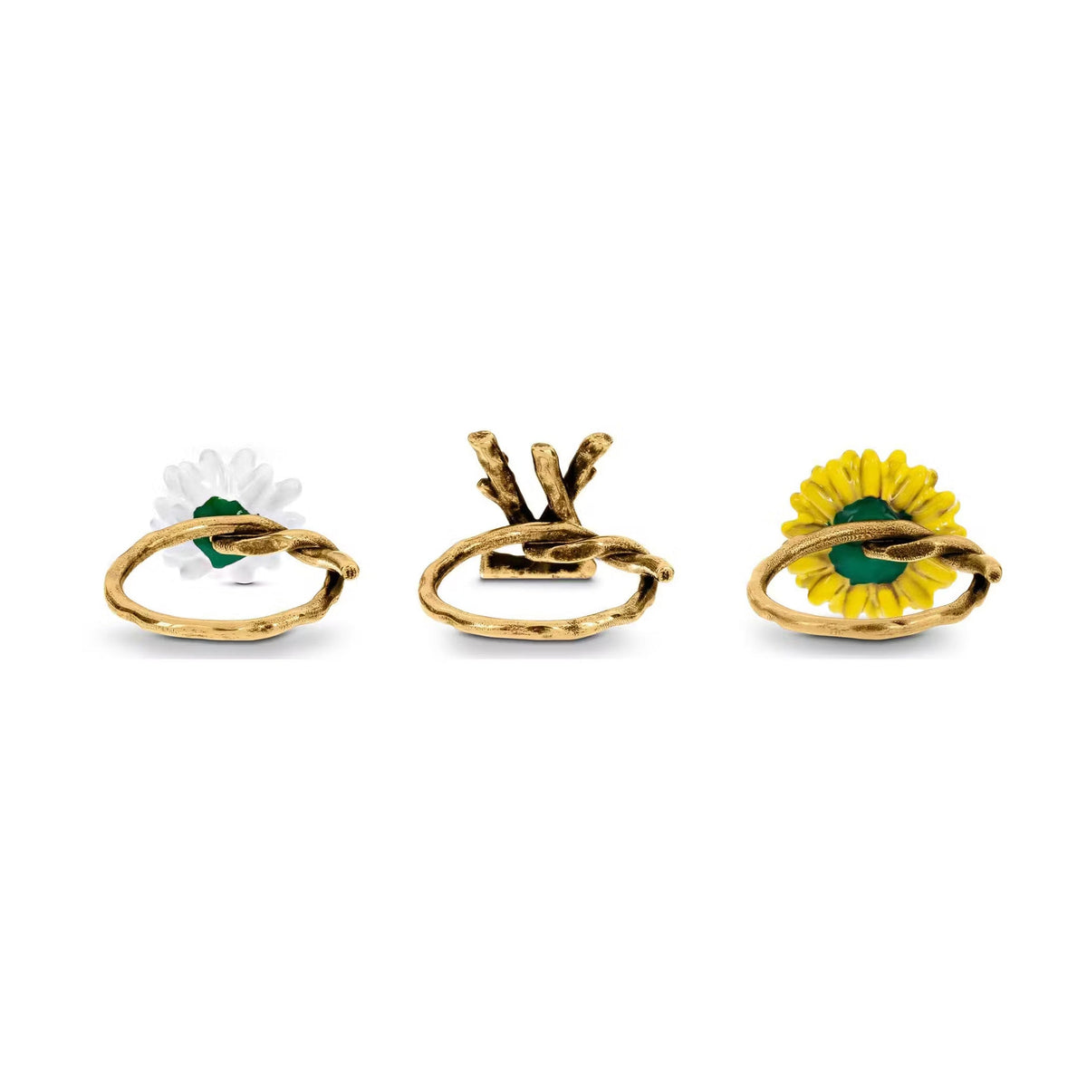 Louis Vuitton Gardening Set of Three Rings - 18K Yellow Gold