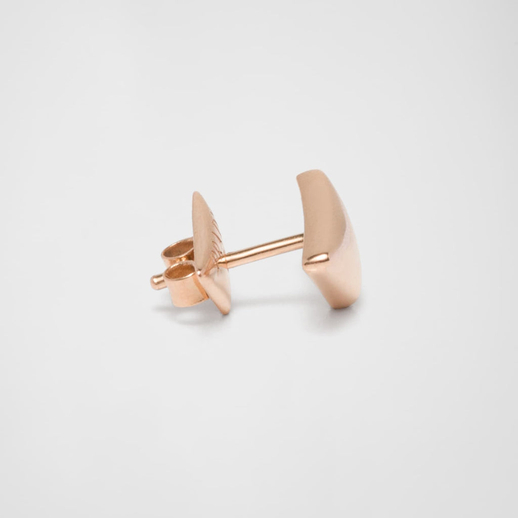 Prada Triangle Earrings - 18K Gold