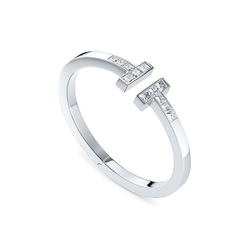 Tiffany Moissanite Square Bracelet - 18K Gold
