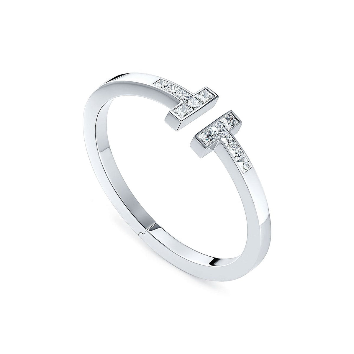 Tiffany Moissanite Square Bracelet - 18K Gold