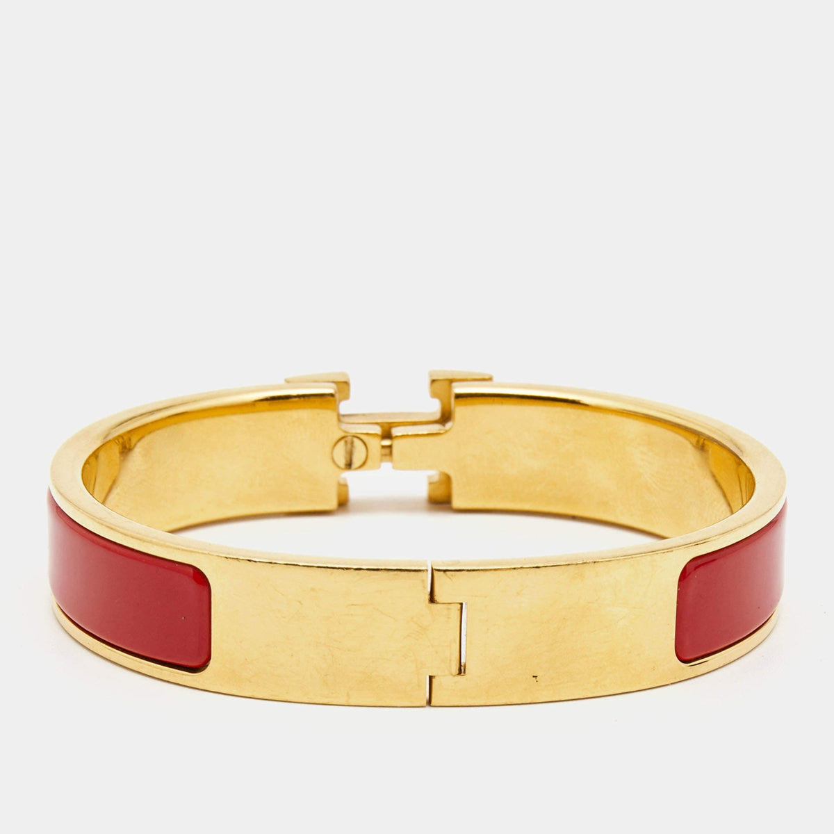 Hermes Clic H Red Bracelet