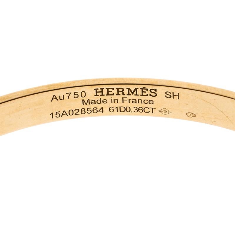 Hermes Kelly Small Model Diamond Bracelet