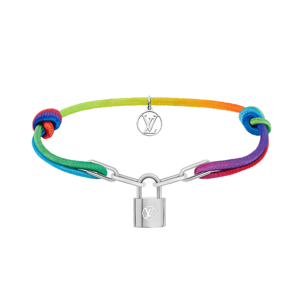 Louis Vuitton Silver Lockit X Virgil Abloh Rainbow Bracelet