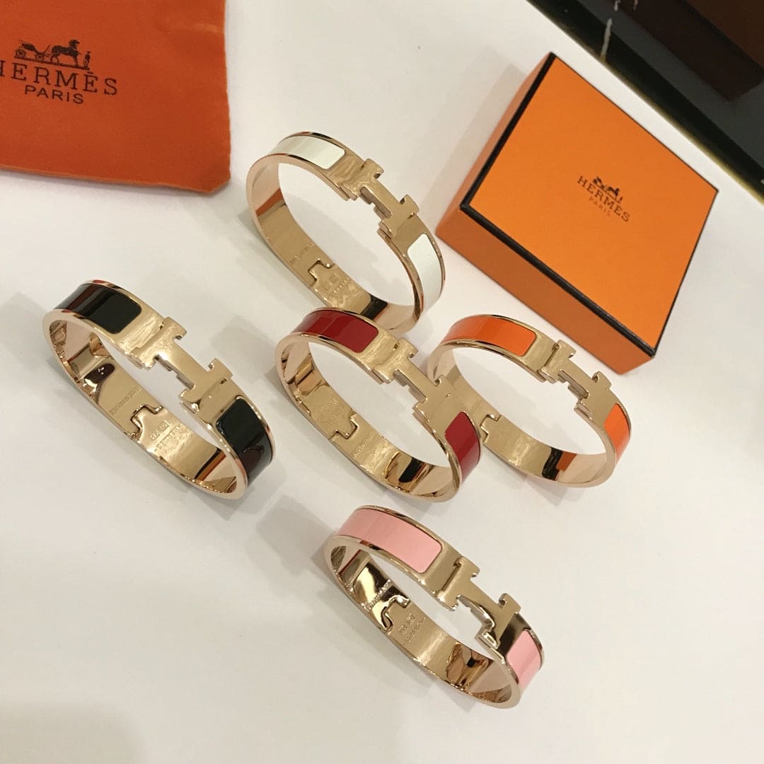 Hermes Clic H Orange Bracelet