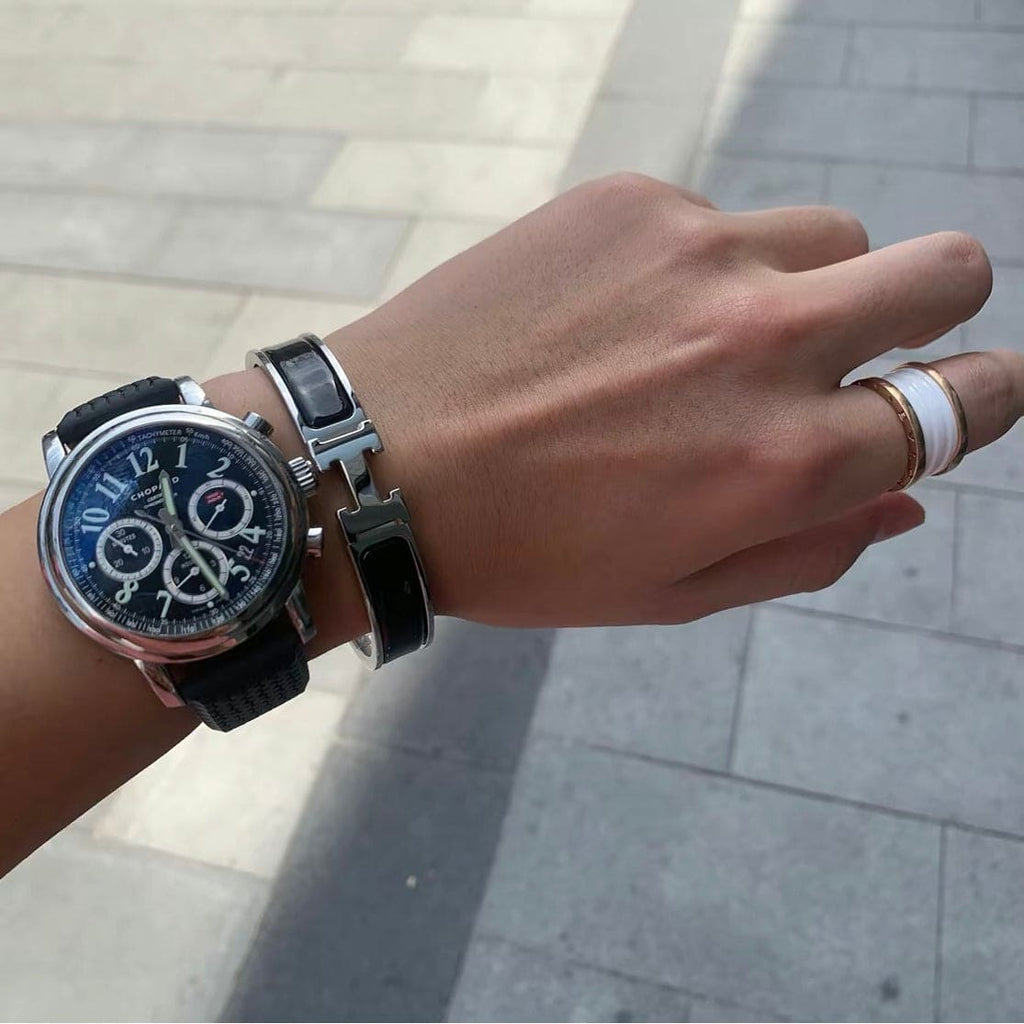 Hermes Clic H Black Bracelet