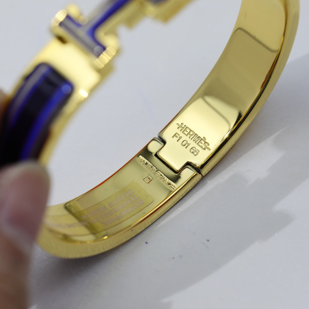 Hermes Clic H Purple Bracelet