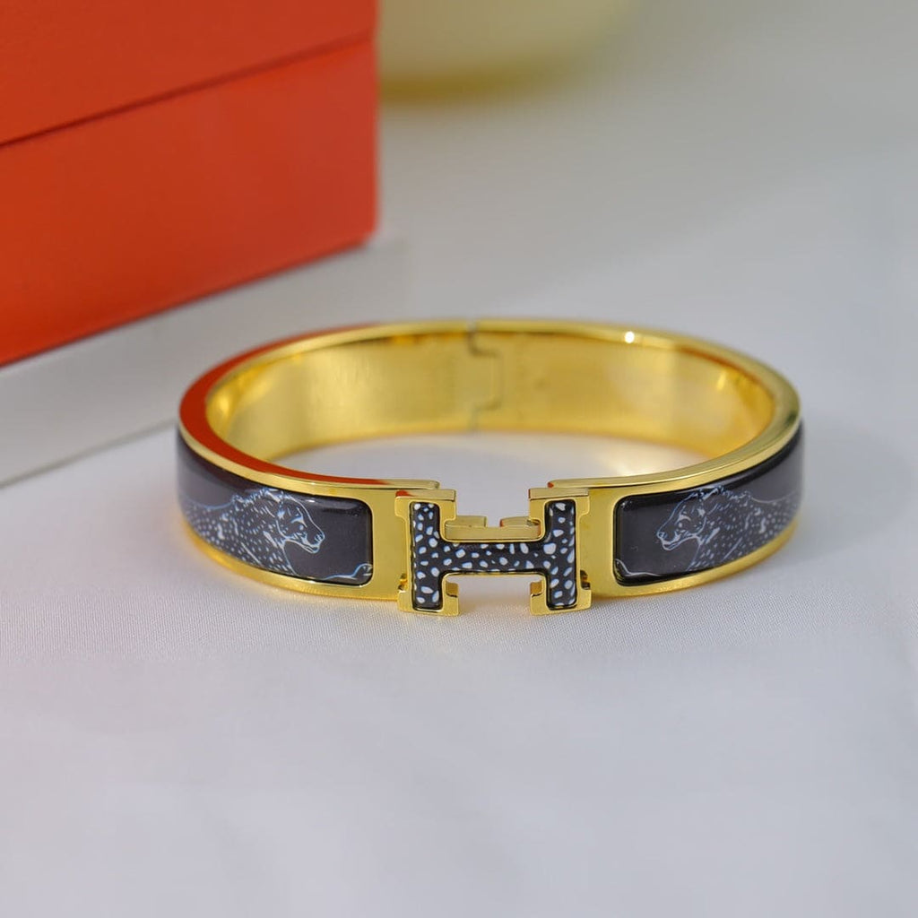 Hermes Guepards Clic Clac Bracelet