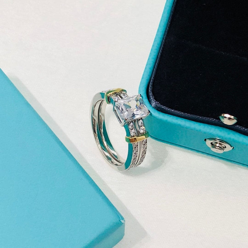 Tiffany Moissanite Ring - 18K Gold