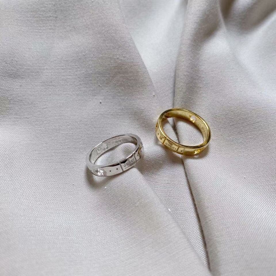 Gucci Double G Ring - 18K White Gold