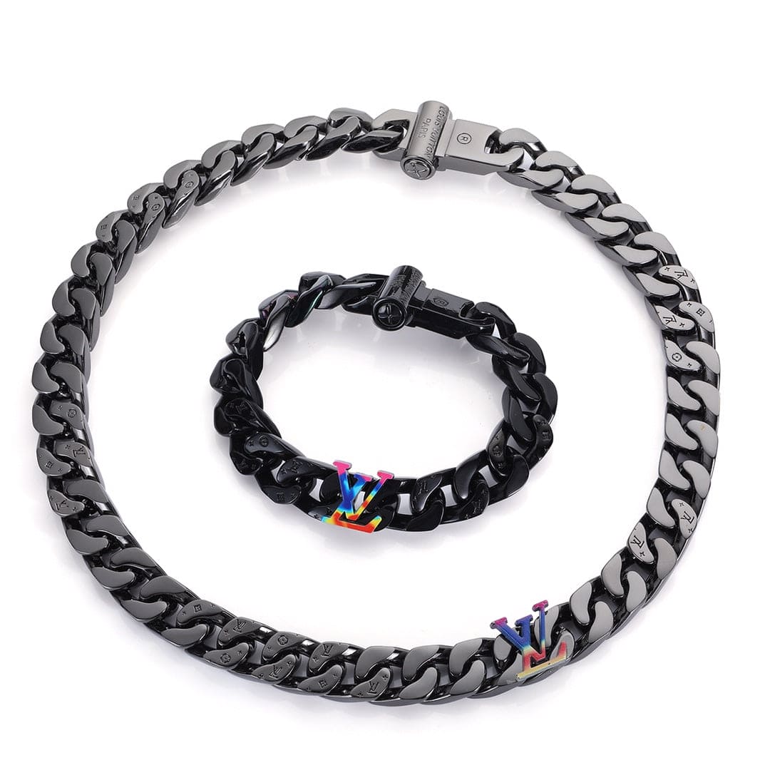 Louis Vuitton Rainbow Chain Link Necklace