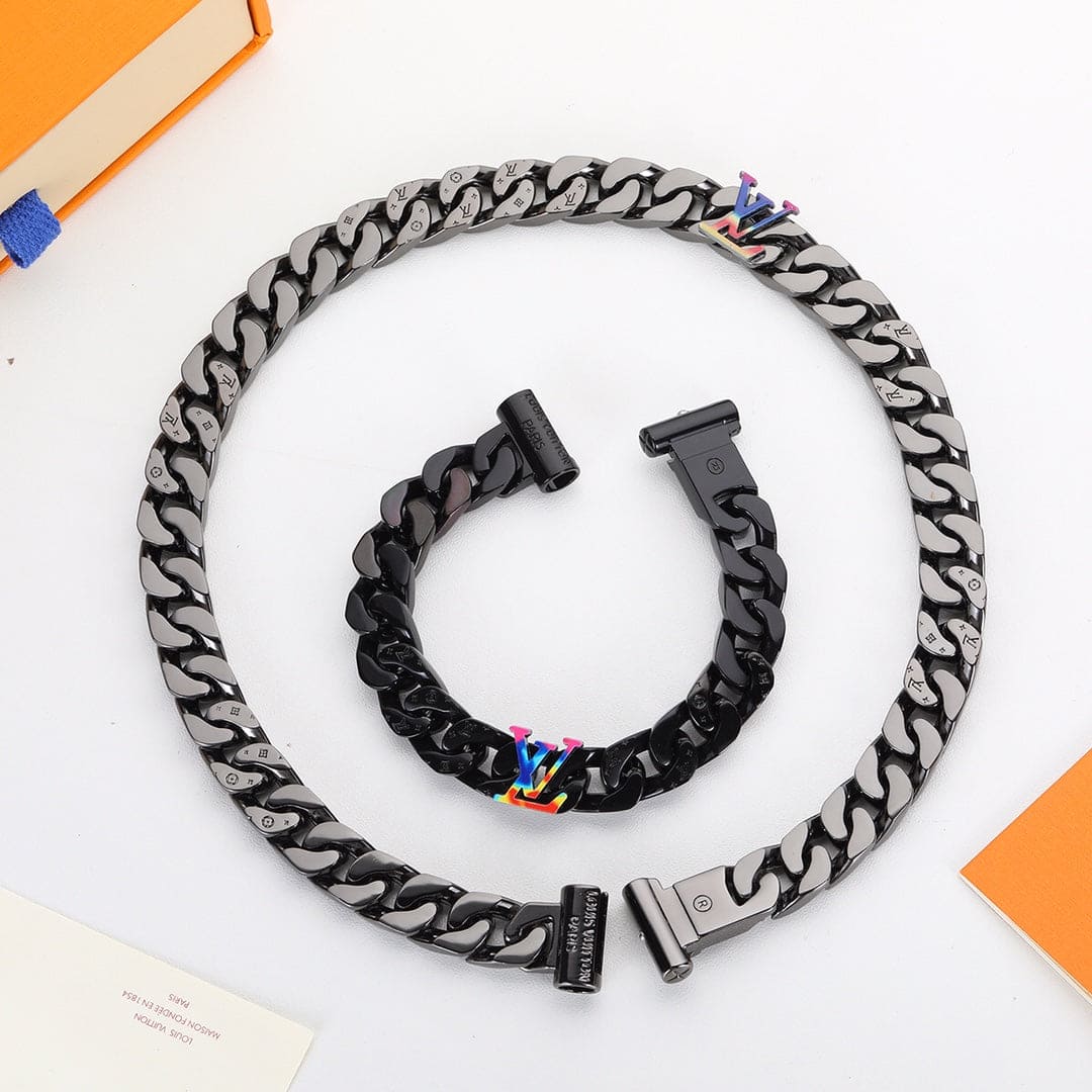 Louis Vuitton Rainbow Chain Link Necklace