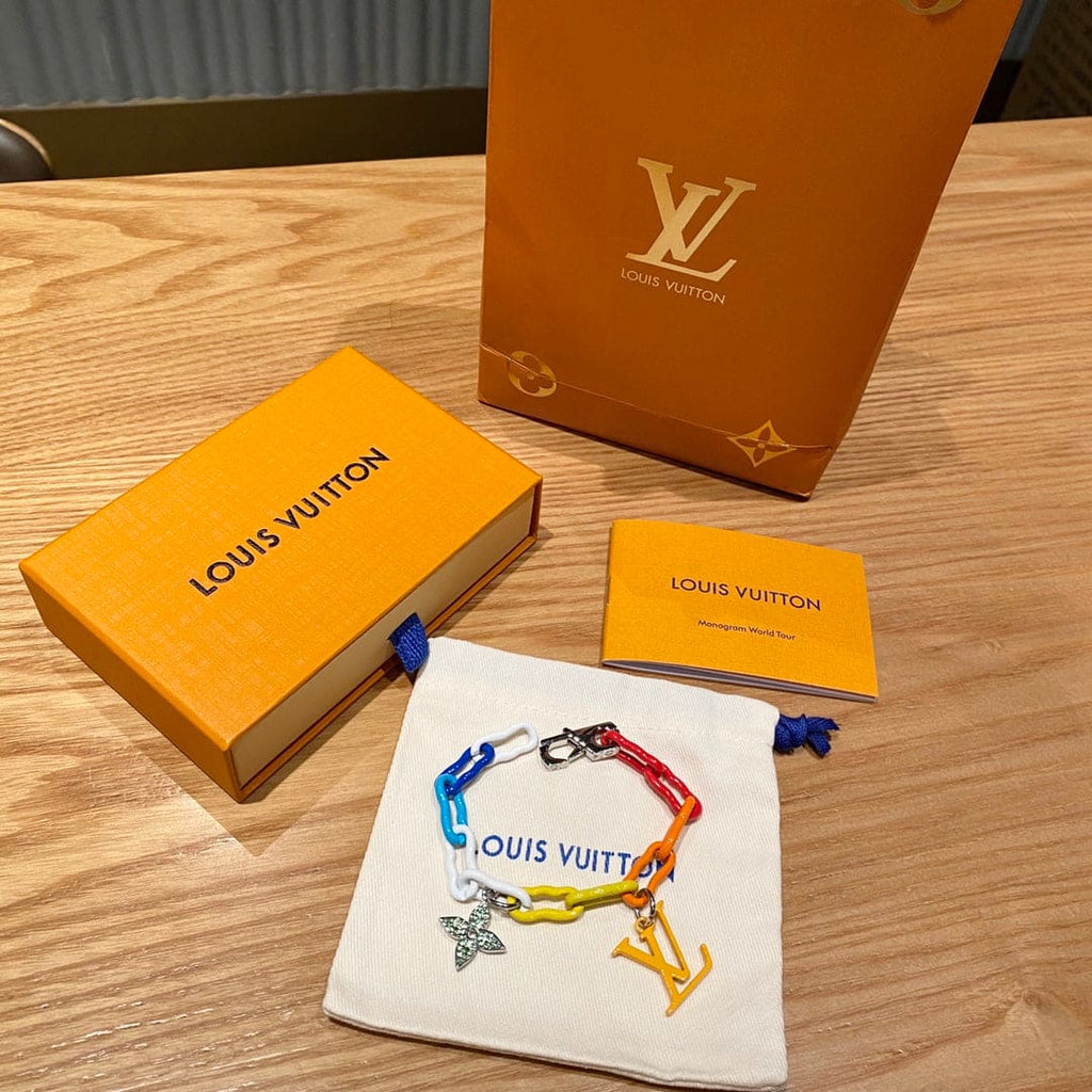 Louis Vuitton Rainbow Ceramic Chain Bracelet