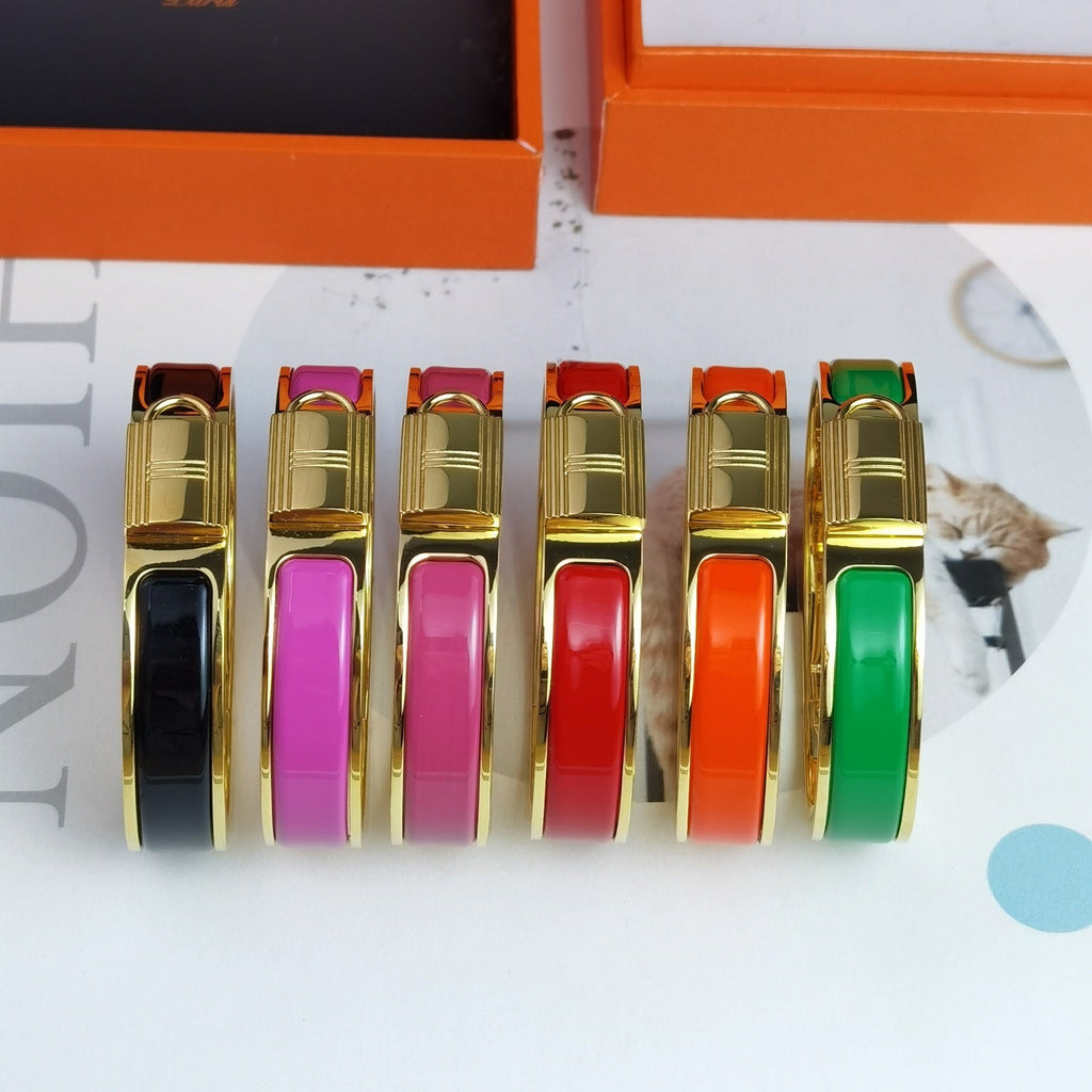 Hermes Clic Cadenas Red Bracelet