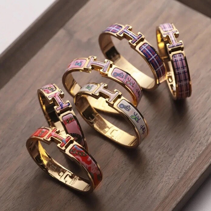 Hermes Clic H Purple Bracelet
