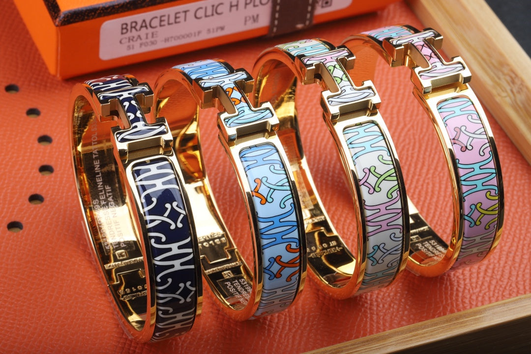 Hermes Clic H Lift Pink Bracelet