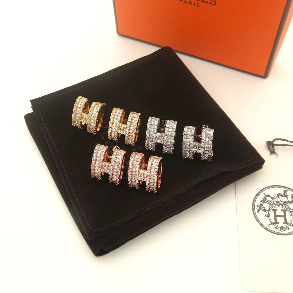 Hermes Pop Moissanite Earrings
