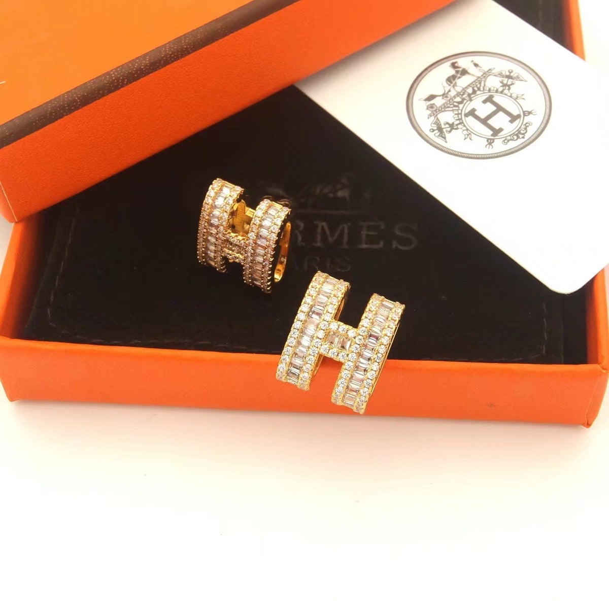 Hermes Pop Moissanite Earrings