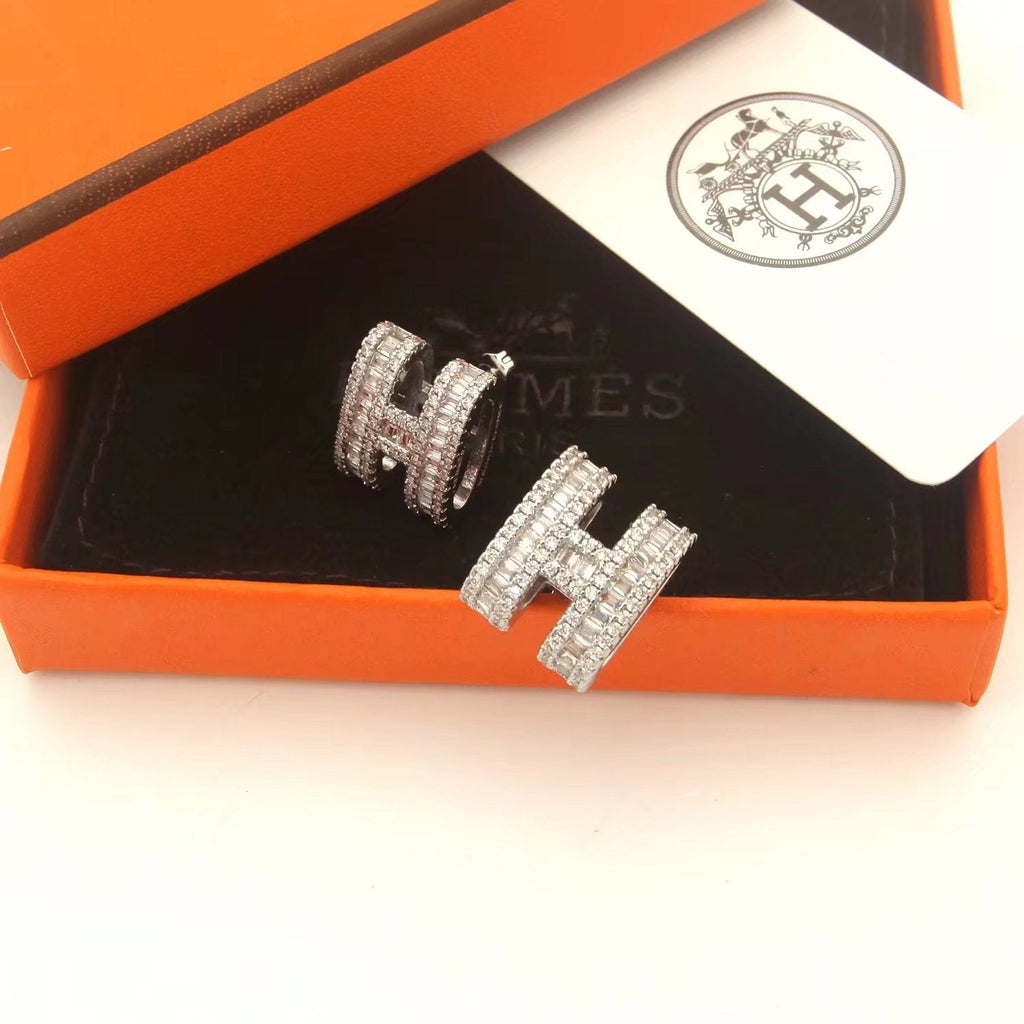 Hermes Pop Moissanite Earrings