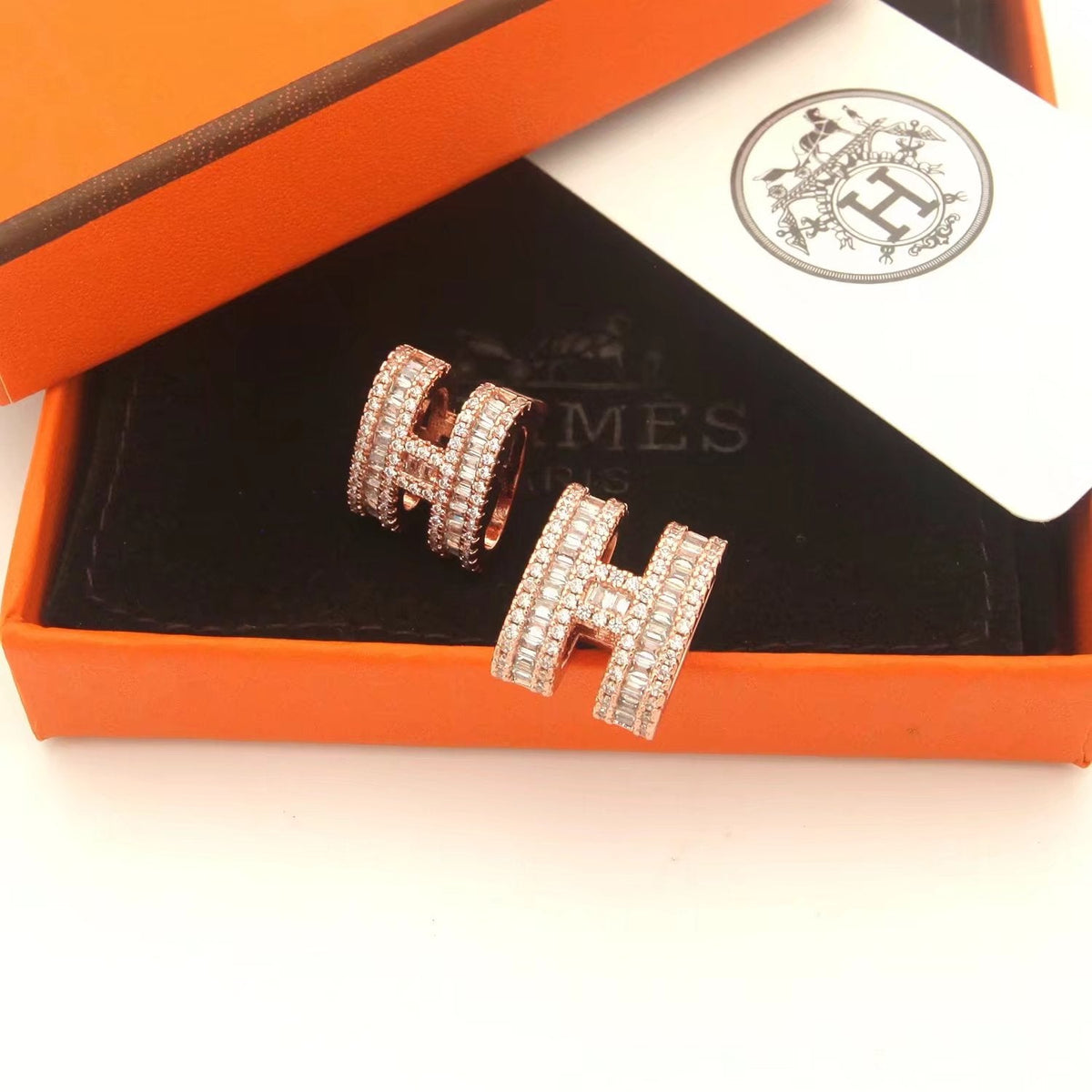 Hermes Pop Moissanite Earrings