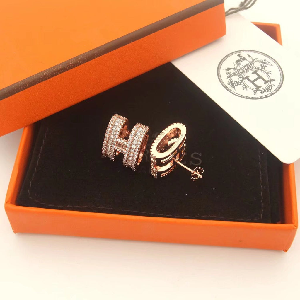 Hermes Pop Moissanite Earrings
