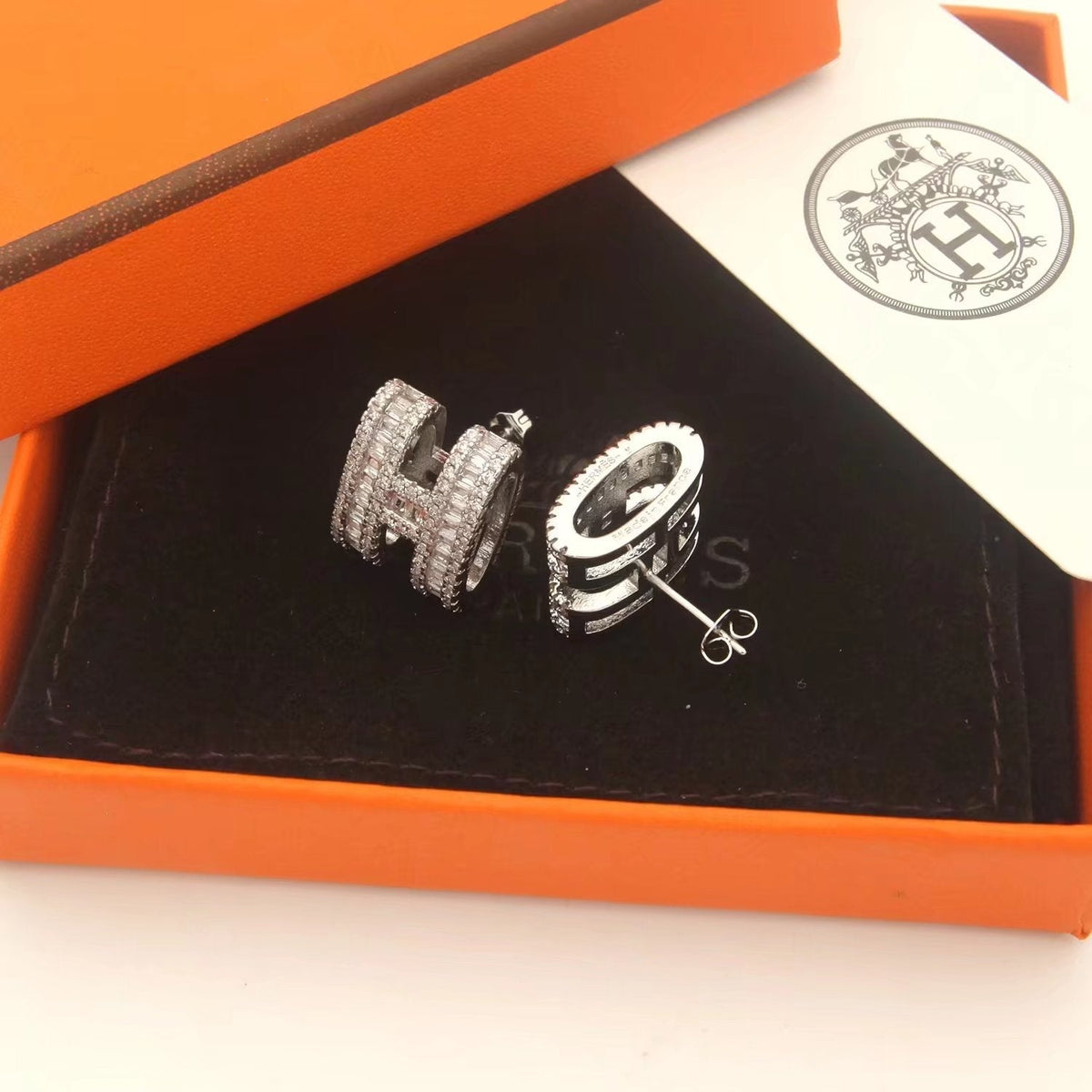 Hermes Pop Moissanite Earrings