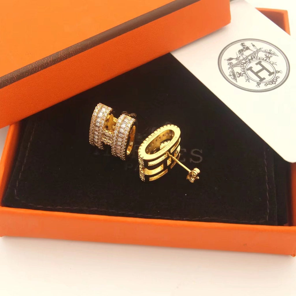 Hermes Pop Moissanite Earrings