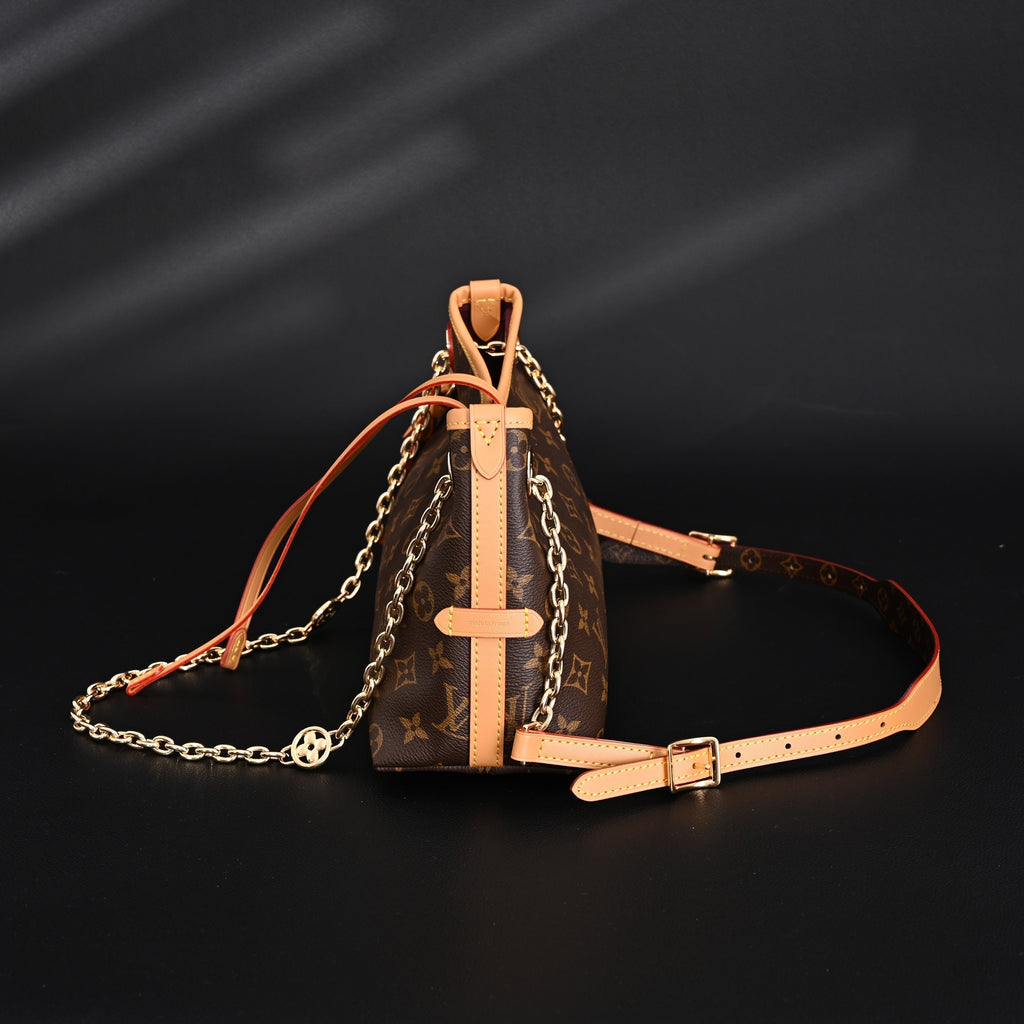 Louis Vuitton Carryall BB Monogram Canvas Shoulder Bag – Classic Brown (M13014)