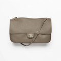 Chanel Maxi Flapbag Gold-Tone - Dark Khaki