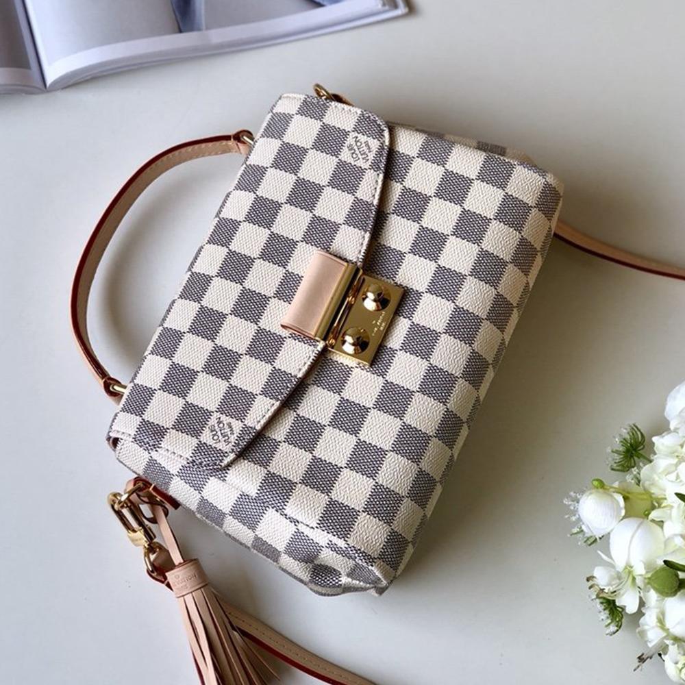 Louis Vuitton Croisette Damier Azur Handbag
