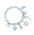Tiffany Christmas Tag Bracelet - 18K White Gold
