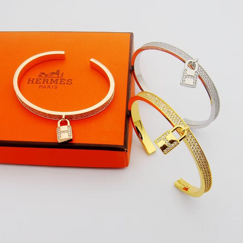 Hermes Kelly Clochette Moissanite Bracelet - 18K Rose Gold