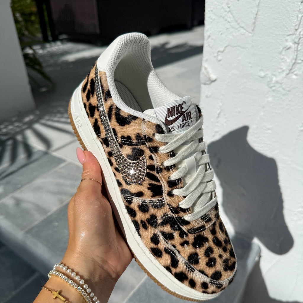 Swarovski x Nike Leopard Air Force 1 Sneakers