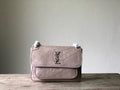 YSL Niki 2830 Shoulder Bag - Grey, 28 cm